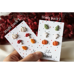 Trio clous d'oreilles automne