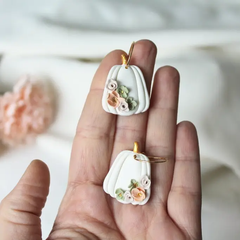 Boucles d'oreilles créoles - Citrouilles