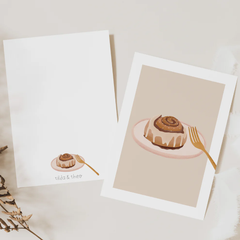 Carte postale Roulé à la cannelle
