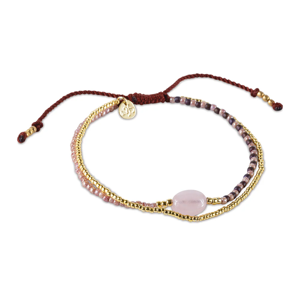 Bracelet Apaisant en Quartz Rose