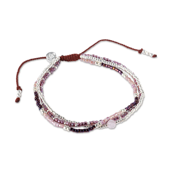 Bracelet Réflexion Quartz Rose