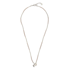 Collier Honorée Quartz Rose - Argenté