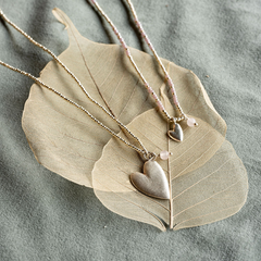 Collier Honorée Quartz Rose - Argenté