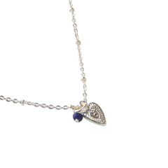 Collier Convaincu Lapis Lazuli - Plaqué argent