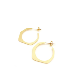 Petites boucles d'oreilles créoles Dune