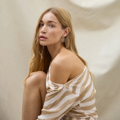 Boucles d'oreilles créoles Feuillage