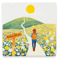 Carreau de céramique - Follow the sun