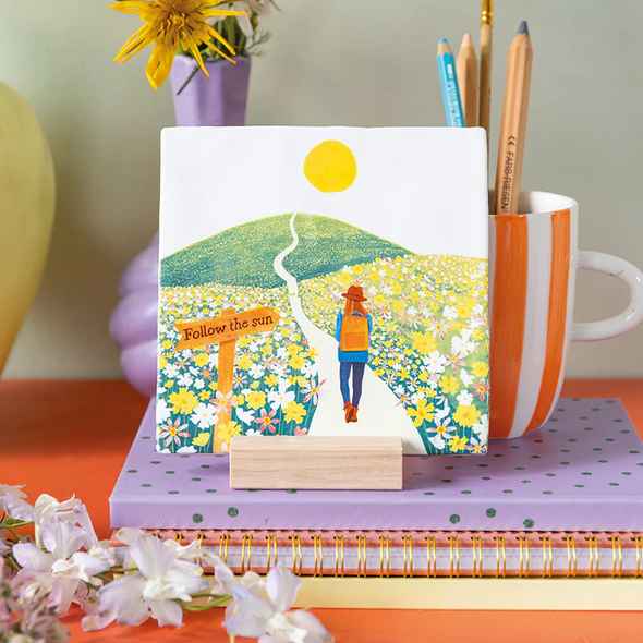 Carreau de céramique - Follow the sun