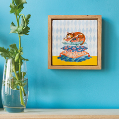 Carreau de céramique - Sleepy cat