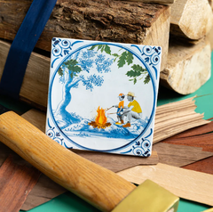 Carreau de céramique - Quality time at the campfire