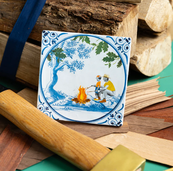 Carreau de céramique - Quality time at the campfire