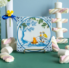 Carreau de céramique - Quality time at the campfire