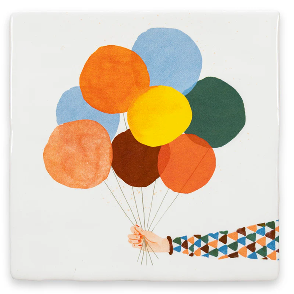 Carreau de céramique - A joyful day