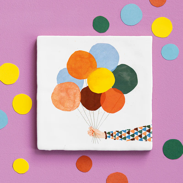 Carreau de céramique - A joyful day