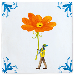 Carreau de céramique - Bringing you a bloom