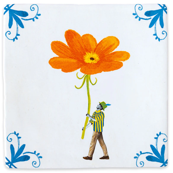 Carreau de céramique - Bringing you a bloom