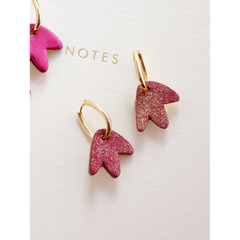 Boucles d'oreilles Bilbao - Bordeaux mordoré