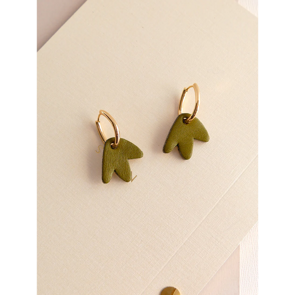 Boucles d'oreilles Bilbao - Kaki