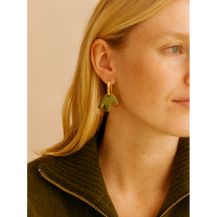 Boucles d'oreilles Bilbao - Kaki