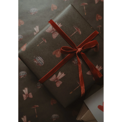 Set de 3 papiers cadeaux kraft -  Ambiance de Noël