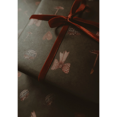 Set de 3 papiers cadeaux kraft -  Ambiance de Noël