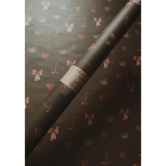 Set de 3 papiers cadeaux kraft -  Ambiance de Noël