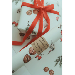 Set de 3 papiers cadeaux kraft -  Décorations Noël papier blanc
