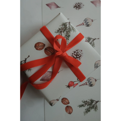 Set de 3 papiers cadeaux kraft -  Décorations Noël papier blanc