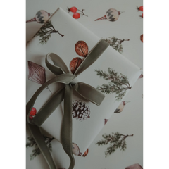 Set de 3 papiers cadeaux kraft -  Décorations Noël papier blanc