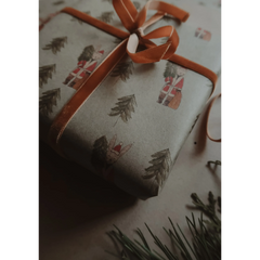Set de 3 papiers cadeaux kraft -  Lapins et sapins