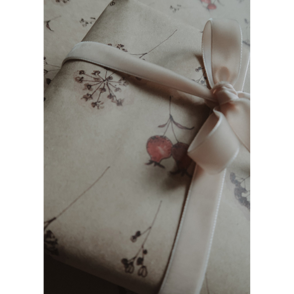 Ruban de velours beige