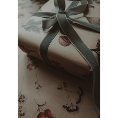 Ruban de velours vert sauge