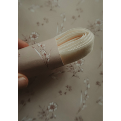Ruban de velours blanc pur