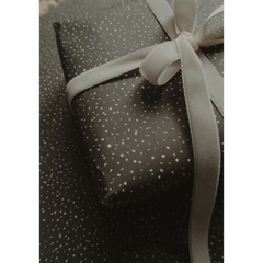 Ruban de velours blanc pur