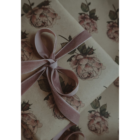 Ruban de velours rose