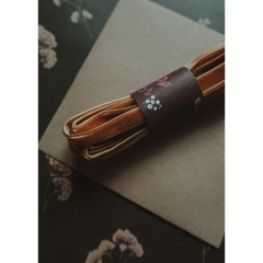 Ruban de velours moutarde