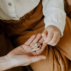 Porte-clés en bois - Super Maman