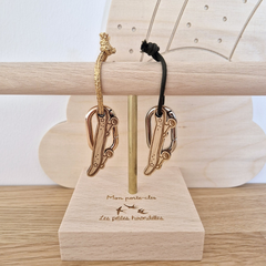 Porte-clés en bois - Skate