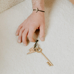 Porte-clés en bois - Super Parrain