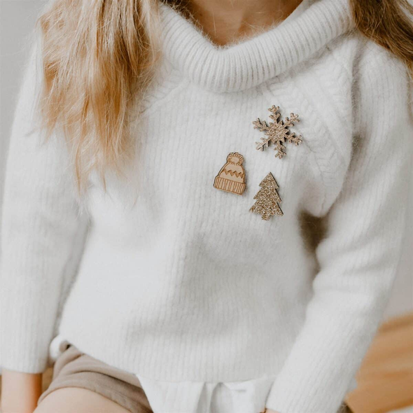 Pin's en bois - Bonnet