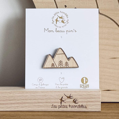 Pin's en bois - Montagne