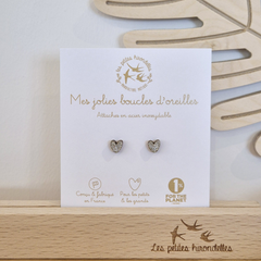 Boucles d'oreilles pailletées - Coeur