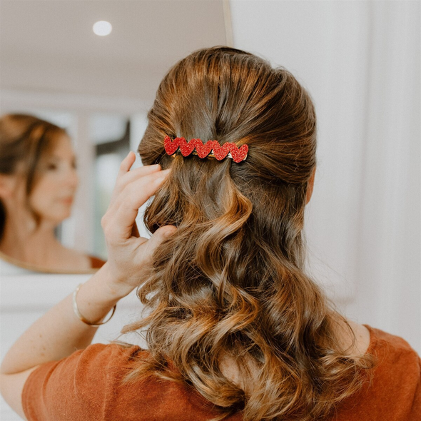 Barrette clip - Coeur