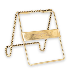 Support sur pied doré - Torsadé