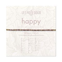 Bracelet code morse "Happy"