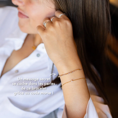 Bracelet code morse "Happy"