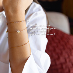 Bracelet code morse "Happy"