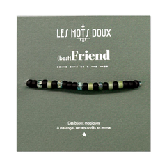 Bracelet homme code morse "Friend"