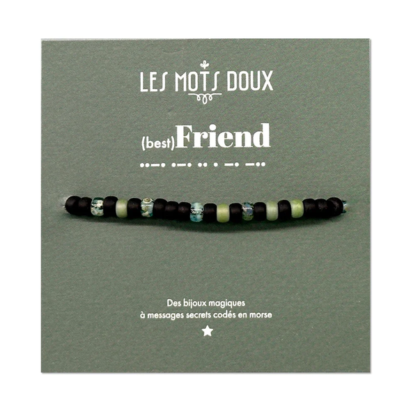 Bracelet homme code morse "Friend"