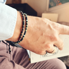 Bracelet homme code morse "Friend"